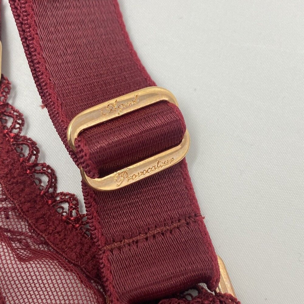 Agent Provocateur Liv Burgundy Bra AP2 Small NWT $165 *SALE* - Picture 14 of 15
